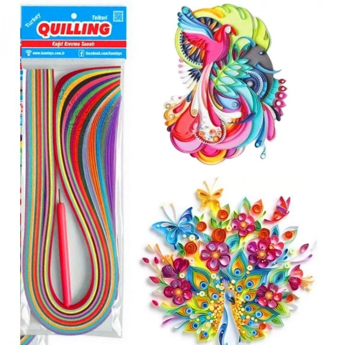 KUMTOYS KM5265 QUILLING KAĞIDI KAĞIT KIVIRMA SANATI KALIN 10 MM.