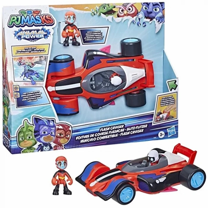 HASBRO F5206 PJ MASKS ANIMAL POWER FLASH CRUISER SESLİ IŞIKLI 3+