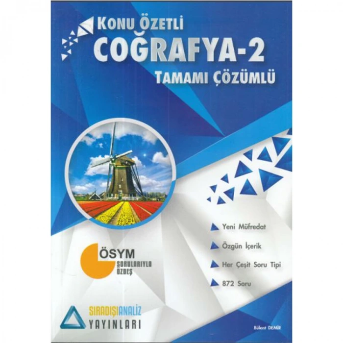 SIRADIŞI ANALİZ COĞRAFYA 2 KONU ÖZETLİ TAMAMI