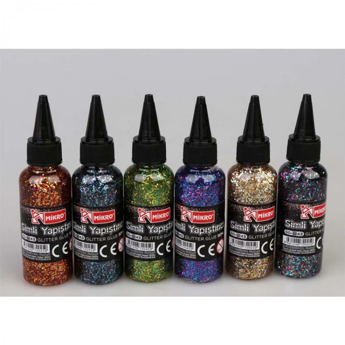 MİKRO GG-1243 50ML RENKLİ SİMLİ YAPIŞTIRICILAR