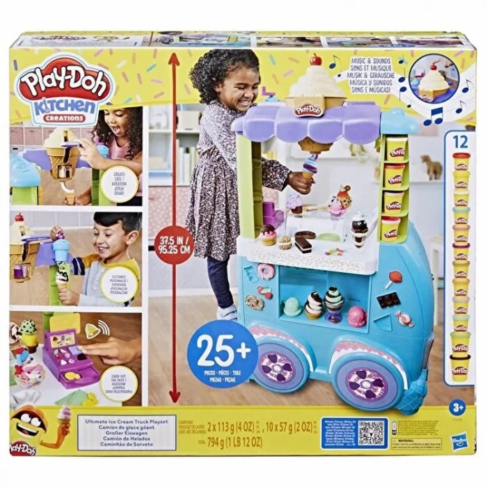 HASBRO PLAYDOH ULTIMATE ICE CREAM TRUCK PLAYSET F1039