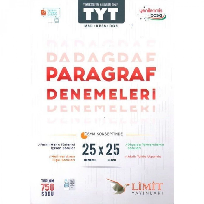 LİMİT TYT PARAGRAF DENEMELERİ 25x25