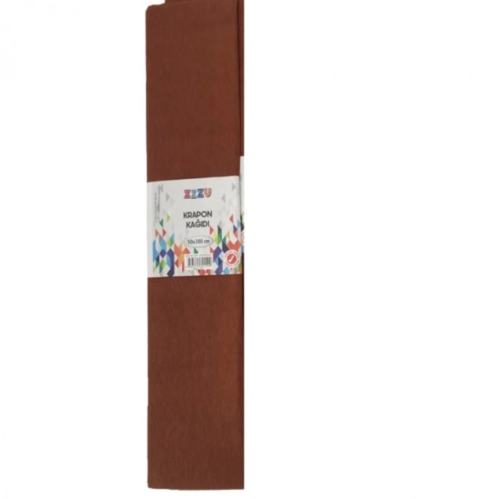 ZİZU DK1102 KRAPON KAĞIDI 50x200cm KAHVERENGİ - TEKLİ