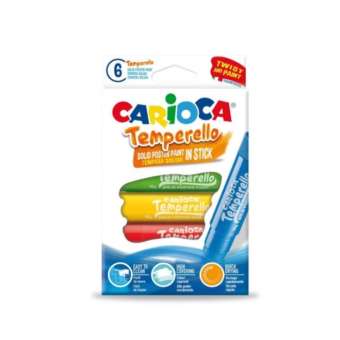 CARIOCA 42739 TEMPERELLO STICK POSTER BOYAMA KALEMİ  6LI