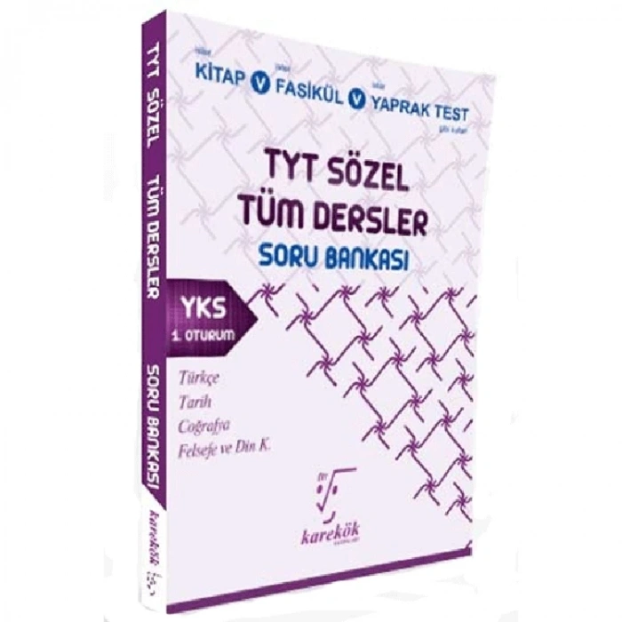 KAREKÖK TYT SÖZEL TÜM DERSLER SORU BANKASI