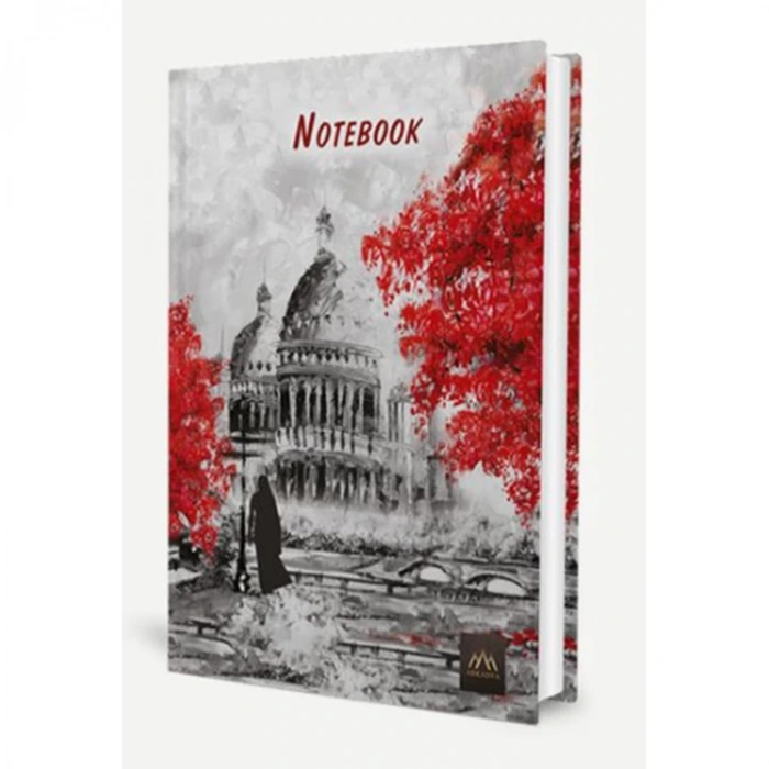 KORİDOR NOTEBOOK 14X20cm BEZ CİLT KAPAKLI ÇİZGİLİ DEFTER - 18