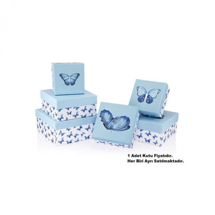 GIPTA BELLE KARE HEDİYE KUTUSU BX2797 F NO:06 250x250x120mm - TEKLİ