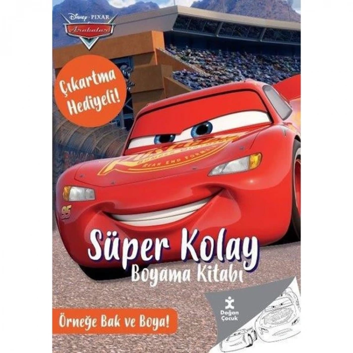 DISNEY PIXAR ARABALAR ÇIKARTMA HEDİYELİ BOYAMA KİTABI