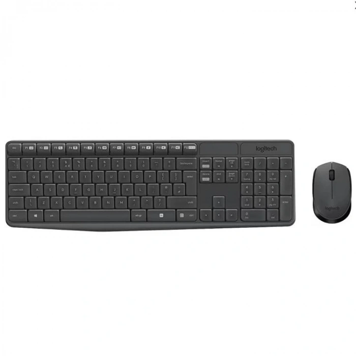 LOGITECH WRL Q TR MK235 SET KOYU GRİ SİYAH