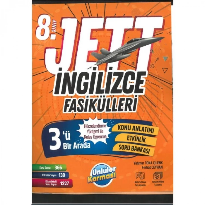 ÜNLÜLER KARMASI 8. SINIF JETT İNGİLİZCE FASİKÜLLERİ