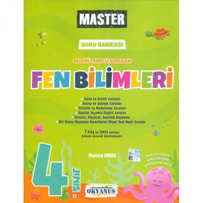 OKYANUS  4. SINIF MASTER FEN BİLİMLERİ BECERİ TEMELLİ SORU BANKASI