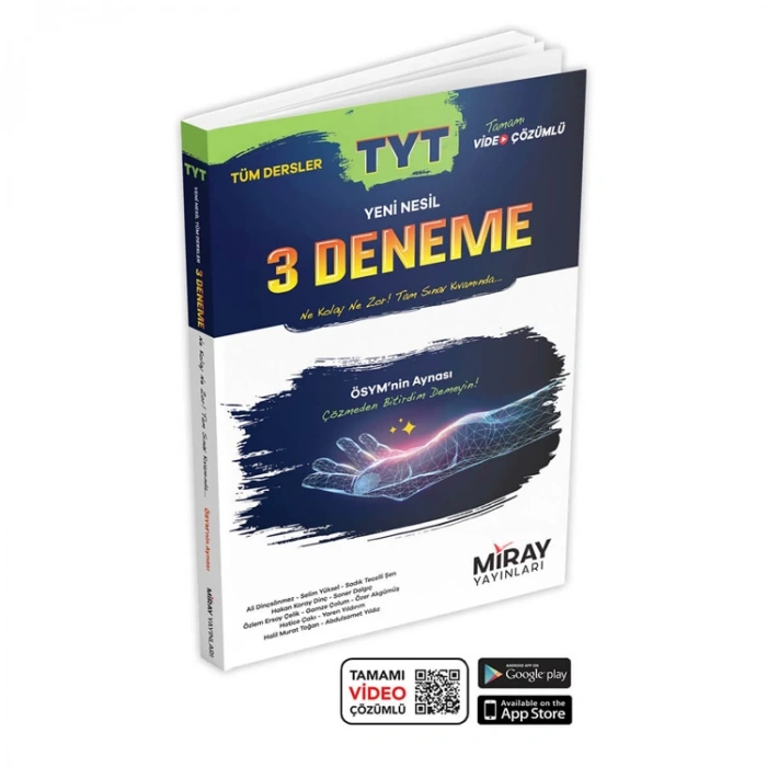 MİRAY YAYINLARI TYT TÜM DERSLER YENİ NESİL 3 DENEME