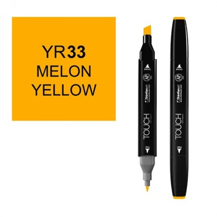 TOUCH TWIN YR-33 ÇİFT UÇLU MARKER MELON YELLOW