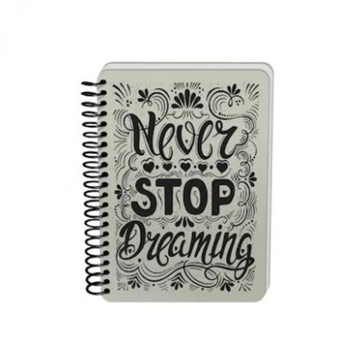 DEFFTER RAW AND GREY / NEVER SERT KAPAK SPİRALLİ ÇİZGİSİZ DEFTER