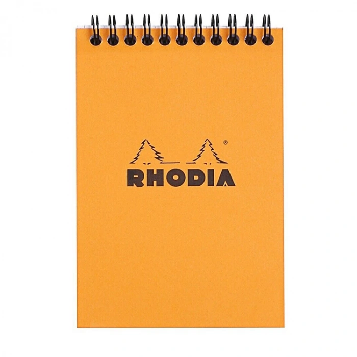 RHODIA RT16500 148x210mm A-5 KARELİ SPİRALLİ BLOKNOT TURUNCU KAPAK 80 YP.