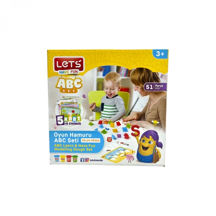 LETS OYUN HAMURU ABC SETİ 51 PARÇA  L9005