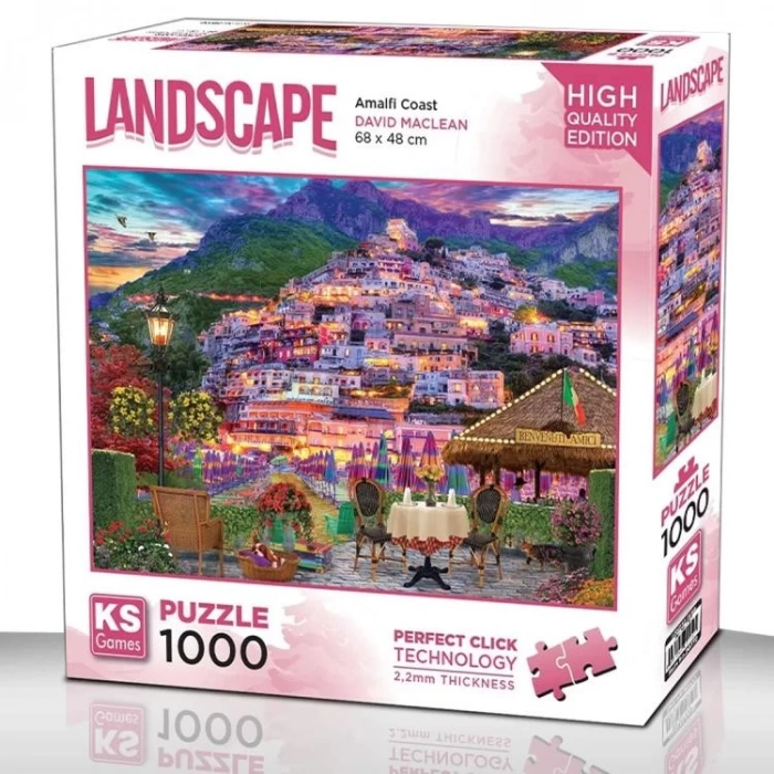 KS GAMES 20772 AMALFI COAST 48x68cm YAPBOZ/PUZZLE 1000 PARÇA