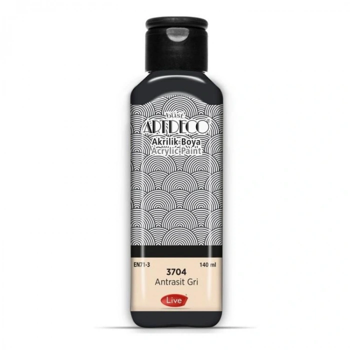 ARTDECO 3704 AKRİLİK BOYA 140 ML. ANTRASİT GRİ