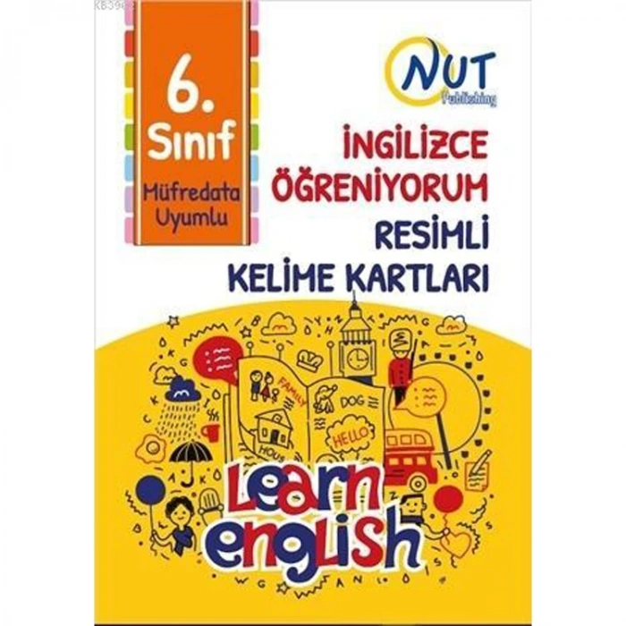 NUT PUBLISHING 6. SINIF İNGİLİZCE ÖĞRENİYORUM RESİMLİ KELİME KARTLARI