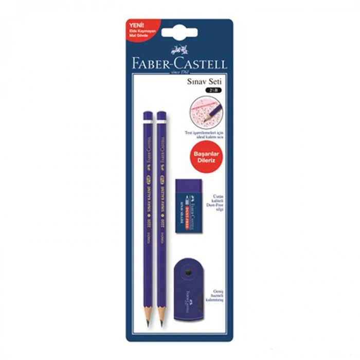 FABER SINAV SETİ (KALEM+KALEMTRAŞ+SİLGİ)