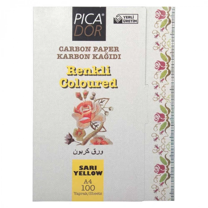 PICADOR KARBON KAĞIDI A4 100LÜ SARI