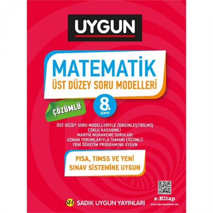 SADIK UYGUN YAYINLARI 8. SINIF MATEMATİK ÜST DÜZEY SORU MODELLERİ