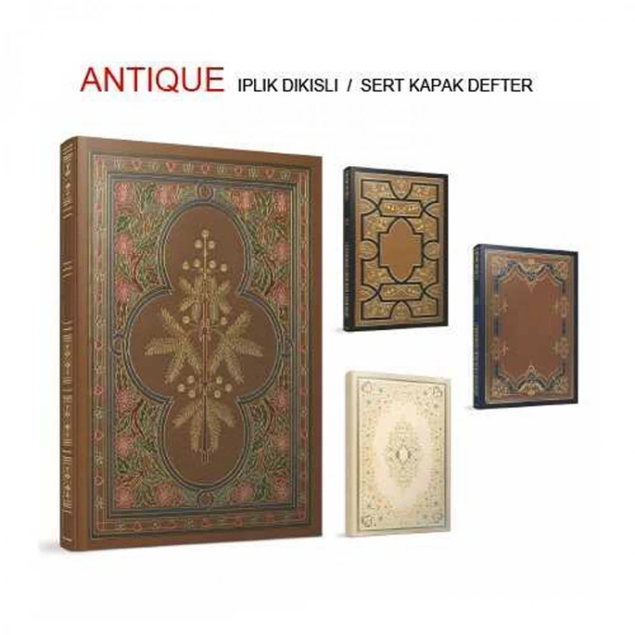 GIPTA ANTIQUE SERT KAPAK 17X24 112 YP. ÇİZGİSİZ DEFTER ÖZEL 5895