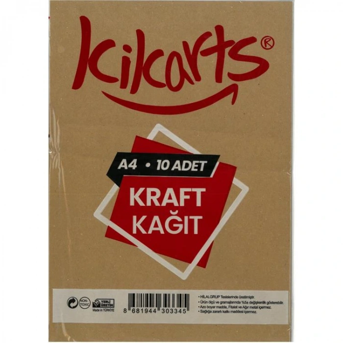 KİKA KİKARTS KRAFT KAĞIT  A4 10LU