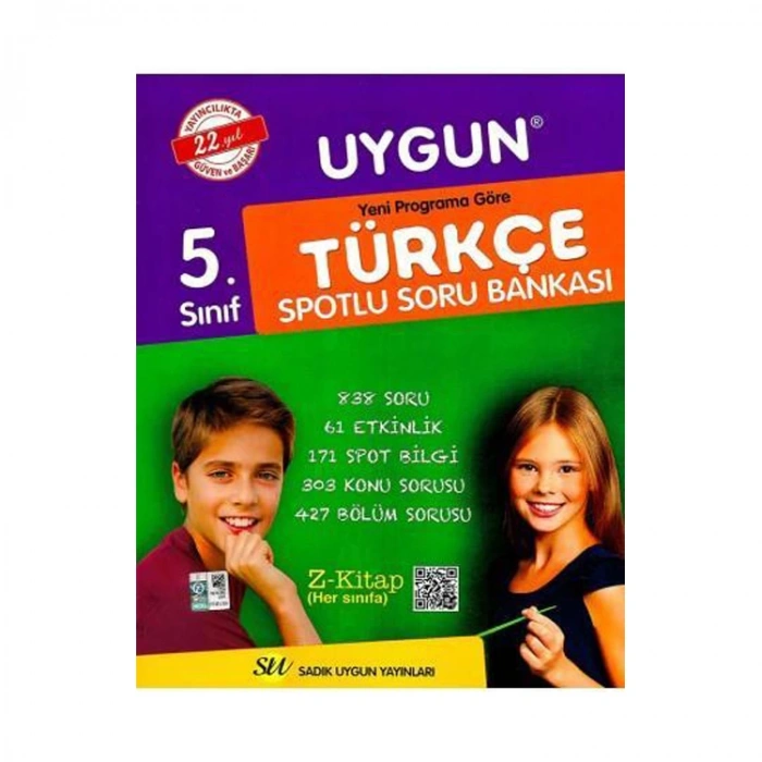 SADIK UYGUN YAYINLARI 5. SINIF TÜRKÇE SORU BANKASI