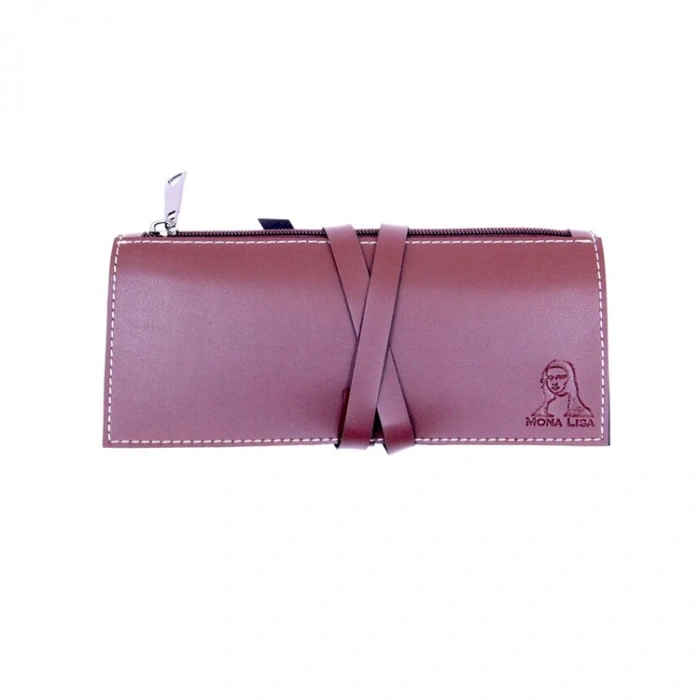 SÜDOR KN09 MONALİSA FERMUARLI DERİ RULO KALEMLİK EKO