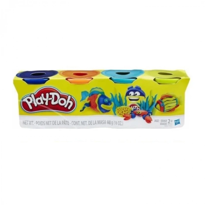 PLAY-DOH OYUN HAMURU 4LÜ 448gr.  HAS- B5517