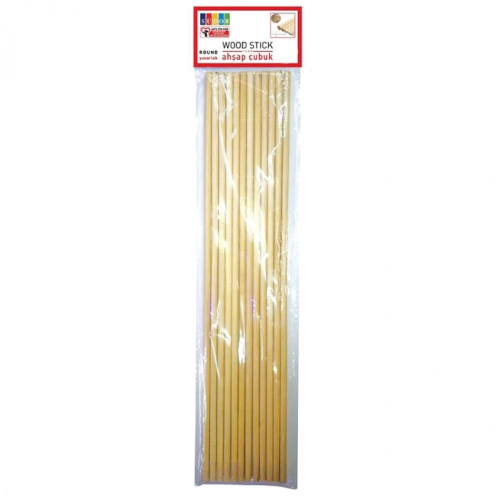 SÜDOR BS135 AHŞAP ÇUBUK 30 CM X 4 MM 18Lİ