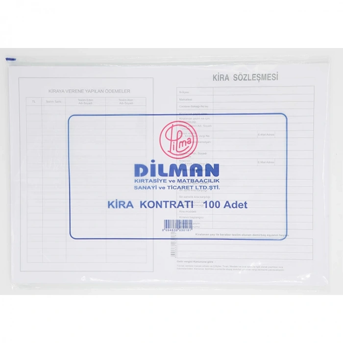 DİLMAN KİRA KONTRATI 100LÜ