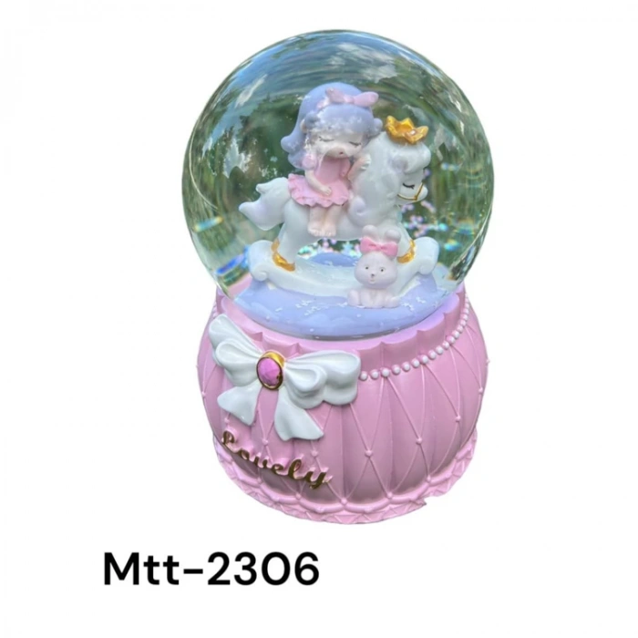 MOTTO MTT-2306 PİLLİ IŞIKLI MÜZİKLİ ÜFLEMELİ KAR KÜRESİ BÜYÜK BOY -  LOVELY