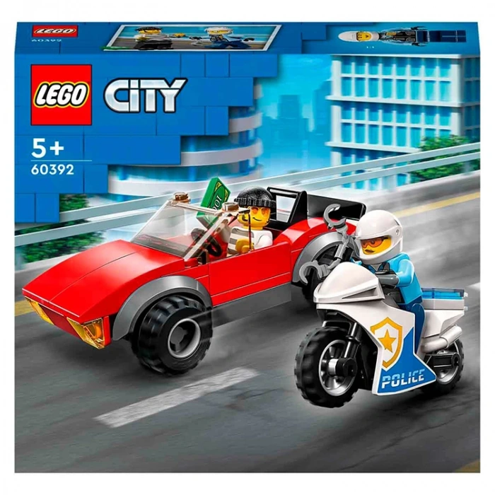 LEGO CITY POLICE MOTOSİKLETİ ARABA TAKİBİ  LSC-60392