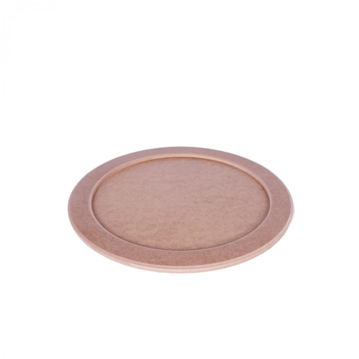 TEKNOPOİNT AHŞAP HOBY TPS-47 YUVARLAK SERVİS TEPSİSİ KÜÇÜK