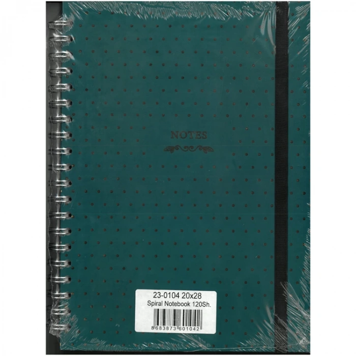 VICTORIAS JOURNALS 0104 NOTES 20x28cm SPİRALLİ SERT KAPAK 90gr. 40YP. DÜZ + 40 YP. NOKTALI + 40YP.ÇİZGİLİ DEFTER
