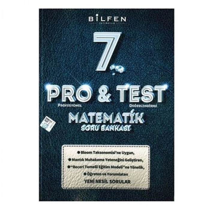 BİLFEN BİLTEST 7. SINIF PRO& TEST MATEMATİK SORU BANKASI