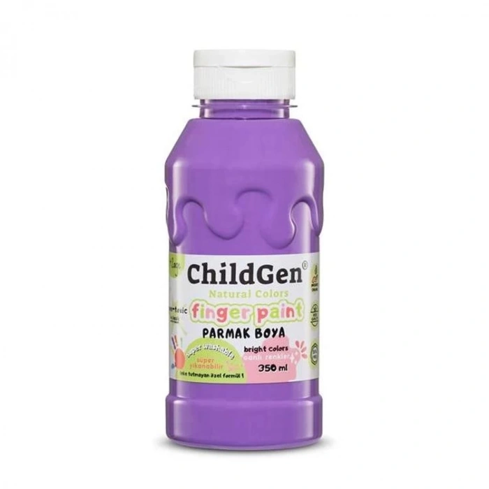 CHILDGEN NATUREL COLORS - PARMAK BOYASI CANLI RENKLER 350ml  MOR