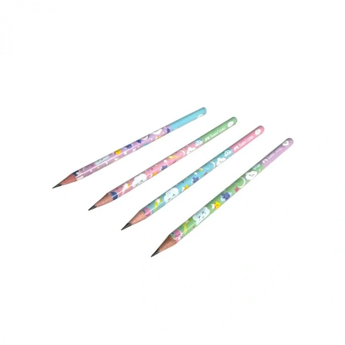 FABER CASTELL SEVİMLİ BULUTLAR YUVARLAK KURŞUN KALEM 2B 5244000068 - TEKLİ