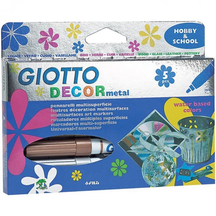 GIOTTO DECOR METALİK BOYA 5 RENK 452900