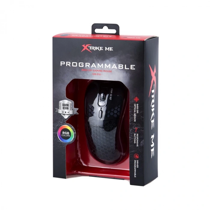 XTRIKE ME GM-512 2400DPI MAKROLU IŞIKLI OYUNCU MOUSE