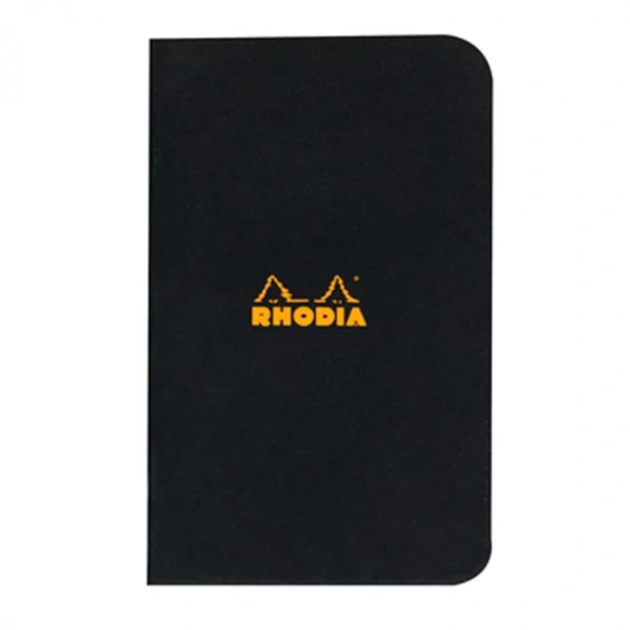 RHODIA RD119152 75x120mm KARELİ DEFTER KARIŞIK RENK (TURUNCU+SİYAH) KAPAK 24 YP.