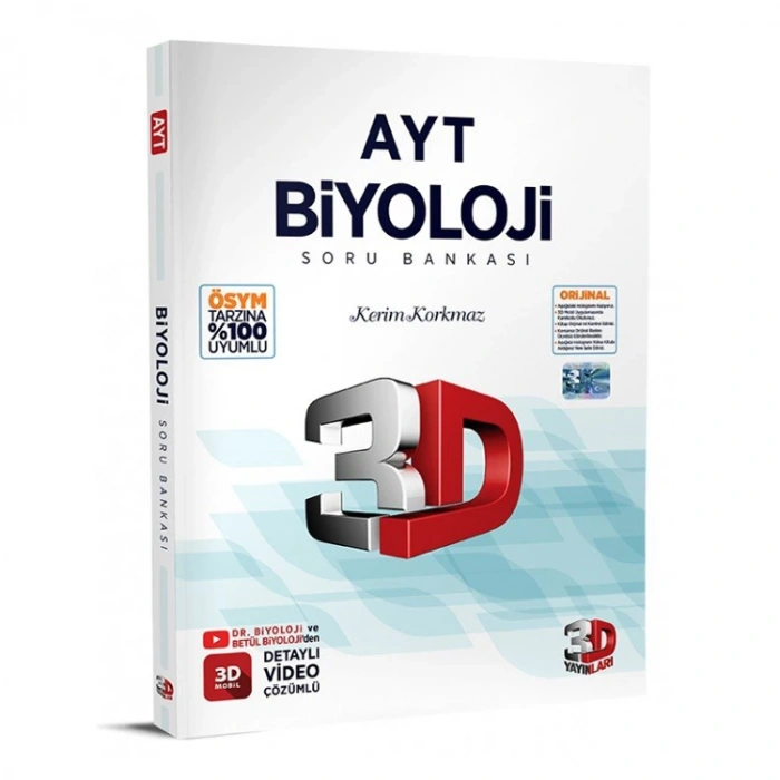3D AYT BİYOLOJİ SORU BANKASI