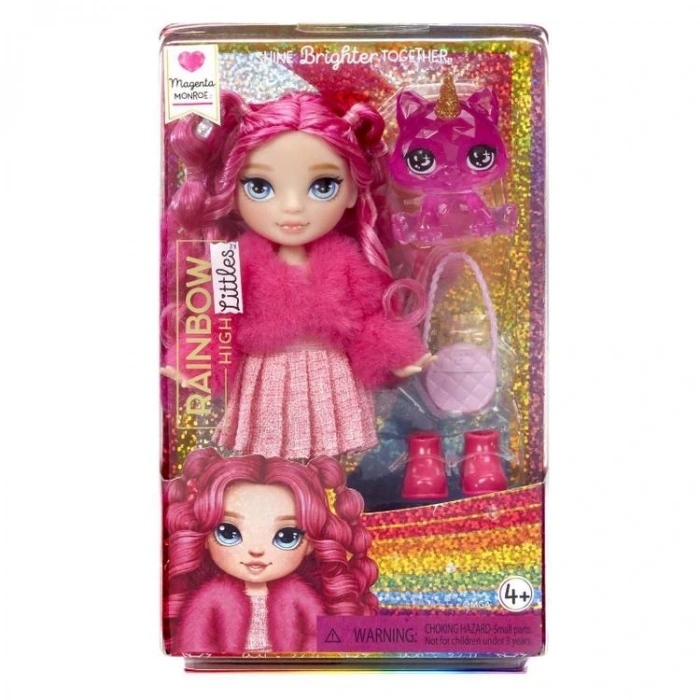 RAINBOW HIGH LITTLES 531180 SHINE BRIGHTER TOGETHER MODA BEBEĞİ - MAGENTA MONROE 4+