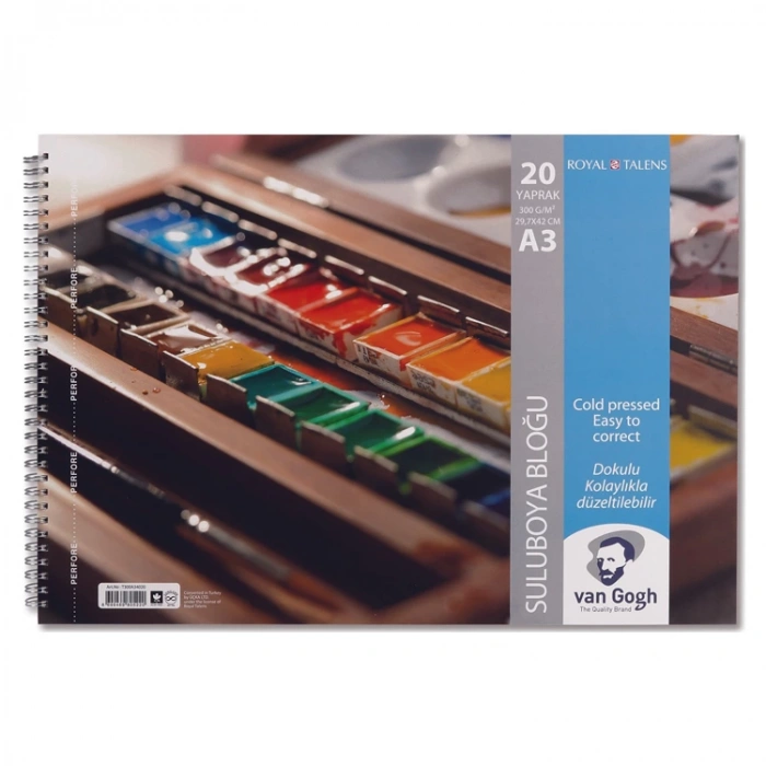 TALENS VAN GOGH 300 GR. A3 20Yp. SPİRALLİ SULUBOYA BLOK