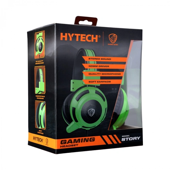 HYTECH HY-G7 STORY YEŞİL 3,5MM GAMİNG OYUNCU MİKROFONLU KULAKLIK