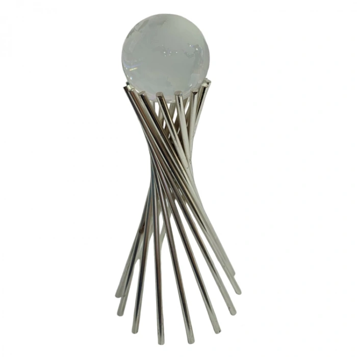 SADE HEDİYELİK DEKORATİF MASA SÜSÜ BURGU GÜMÜŞ NO:227