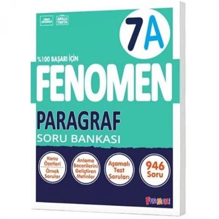 FENOMEN 7. SINIF PARAGRAF A SORU BANKASI