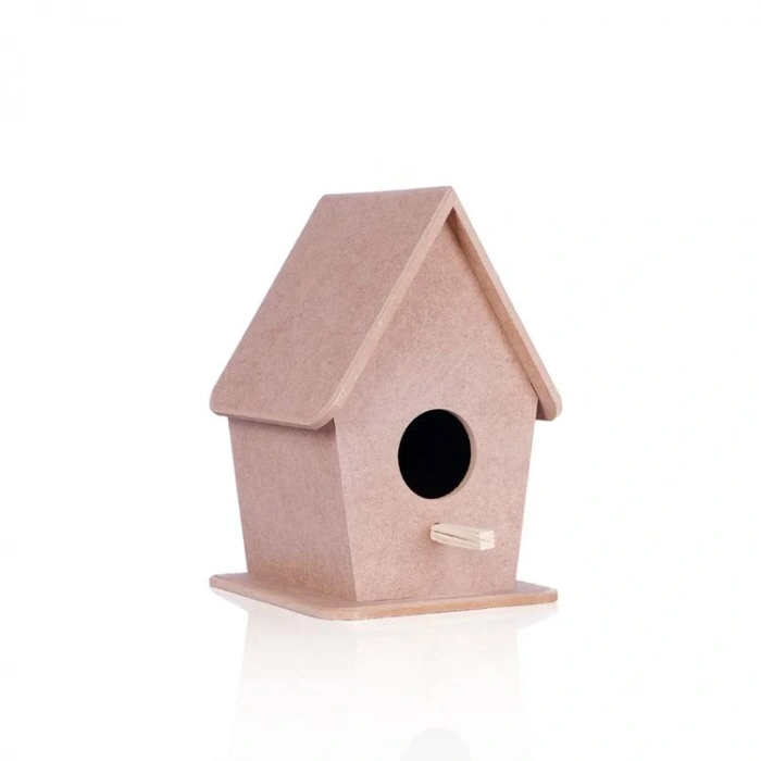 TEKNOPOİNT AHŞAP HOBY D14 DÜZ ÇATILI KUŞ EVİ